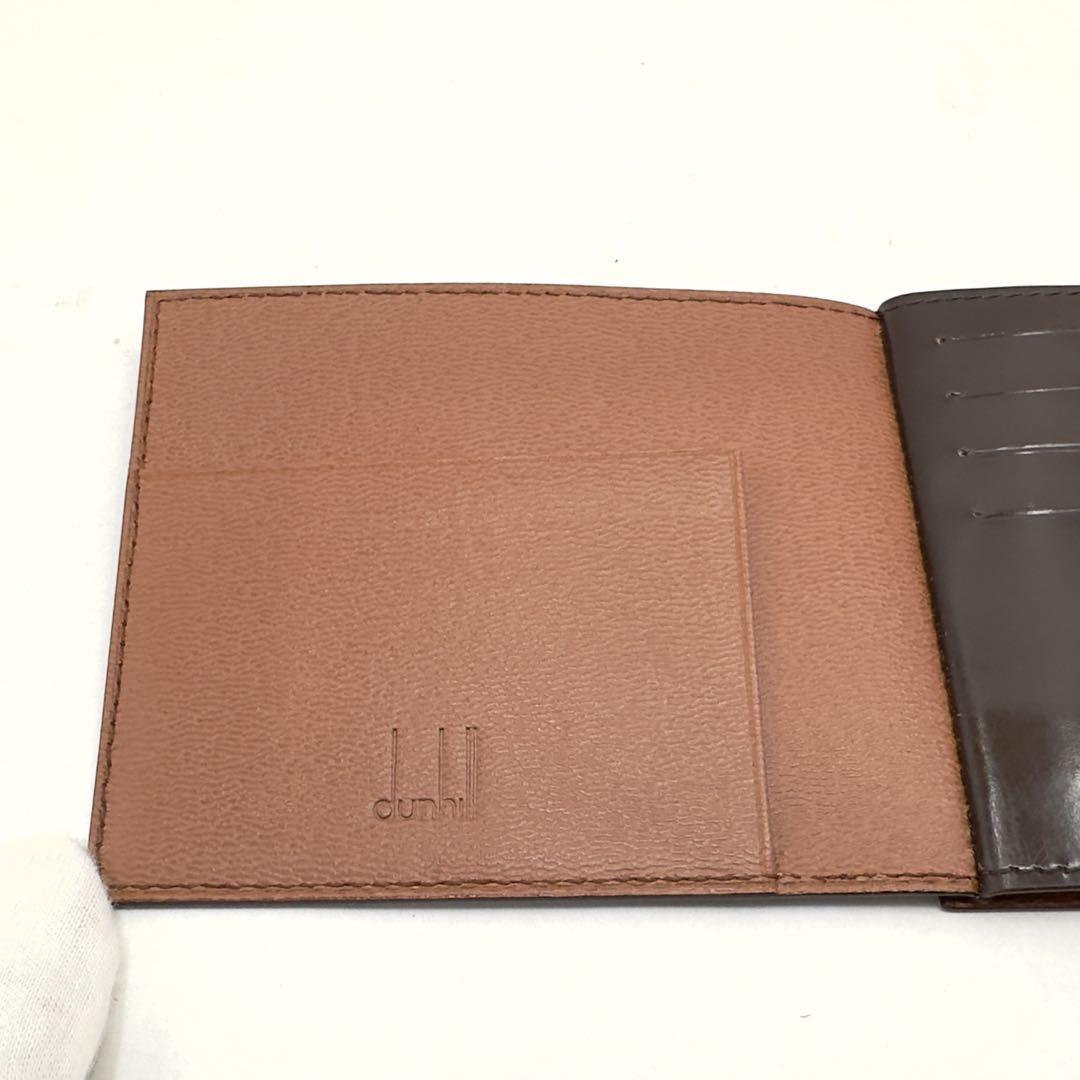 ★鑑定済★美品★dunhill★マネークリップ二つ折り財布ウォレットさいふサイフ