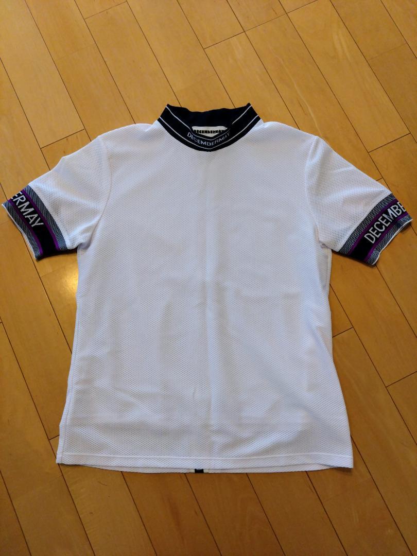 美品 DECEMBERMAY モックネック半袖シャツ ゴルフウェア