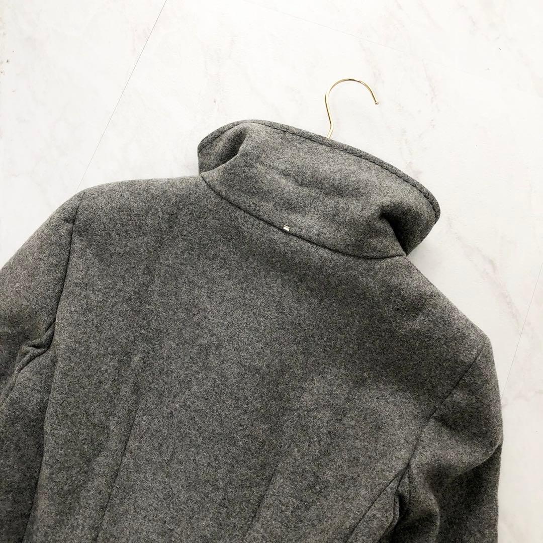 極美品❤️スポーツマックス マックスマーラ ロングコート Aライン グレー M 極美品❤️スポーツマックス マックスマーラ ロングコート Aライン グレー M