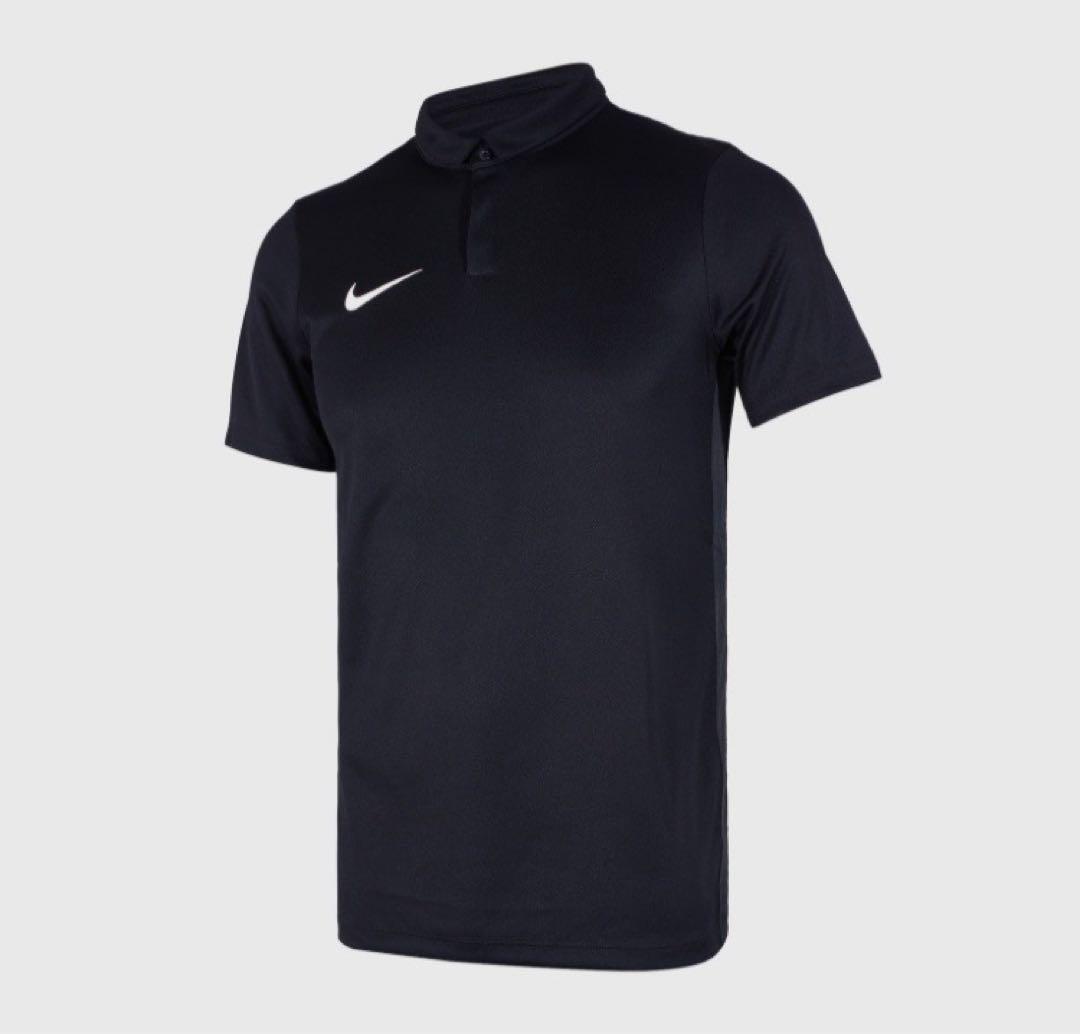 美品】Nike テニスロゴ刺繍DRI-FIT ブラックポロシャツXLサイズ