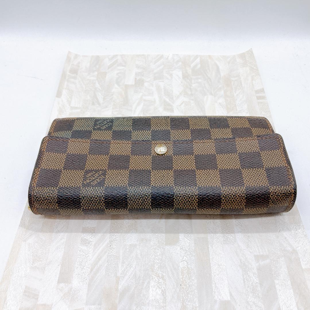 LOUIS VUITTON ルイヴィトン 長財布　ダミエ　中古　正規品　送料無料