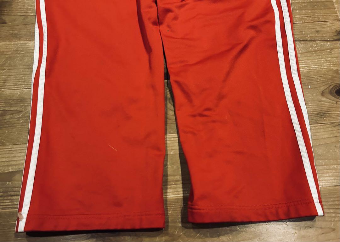 トラックパンツ 古着 00s Y2K adidas アディダス 赤 2XL