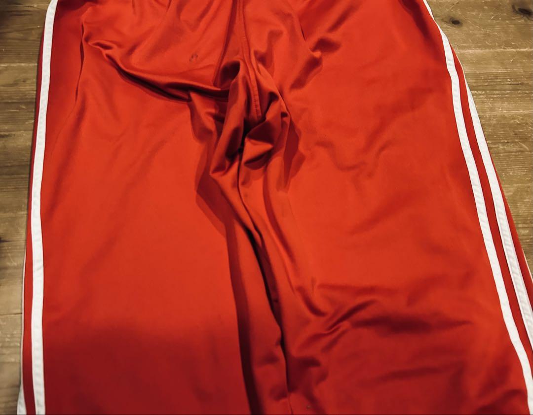 トラックパンツ 古着 00s Y2K adidas アディダス 赤 2XL