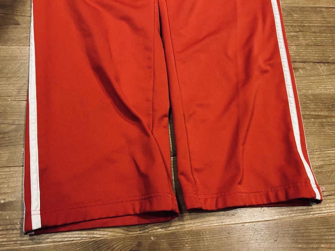 トラックパンツ 古着 00s Y2K adidas アディダス 赤 2XL