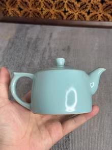 ミントグリーン 陶器 ティーポット 約300ml