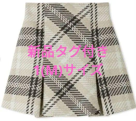 新品 SNIDEL ロービングチェックミニスカート