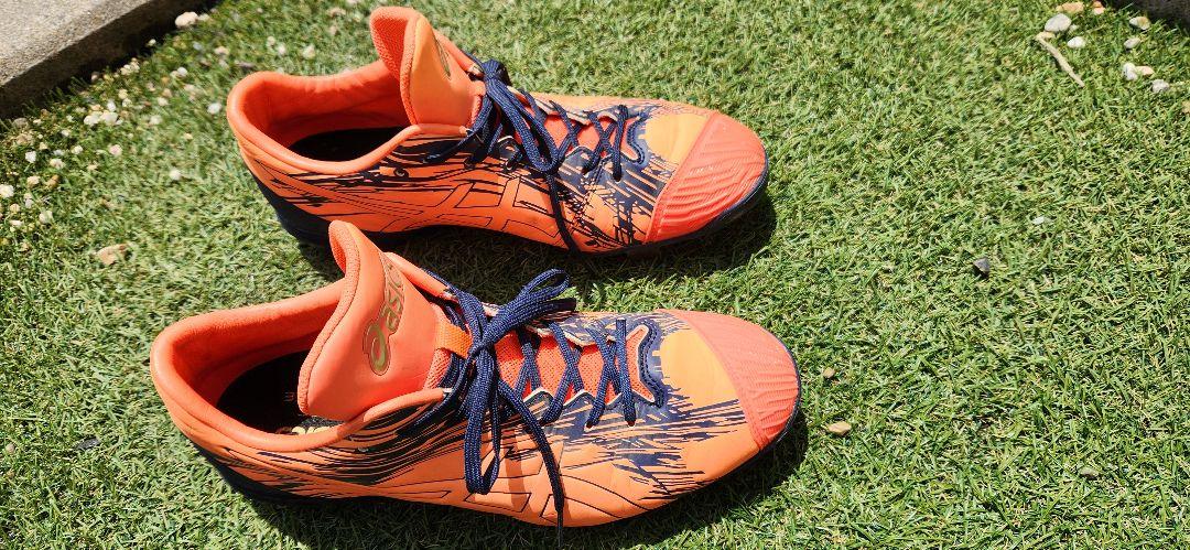 ASICS 【サイズ交換送料無料】ネイビー×レッド×蛍光オレンジ