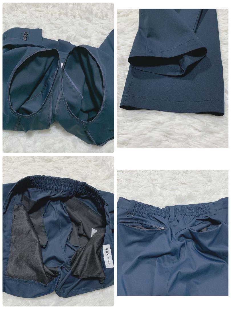 【極美品】 ワークウェアスーツ セットアップスーツ トラベル L ネイビー
