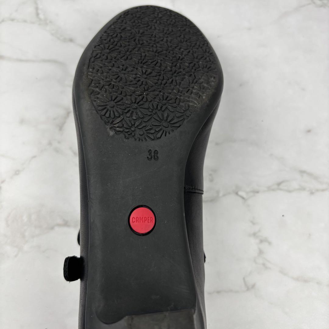 【超美品】カンペール Camper 24 黒 エレナ メリージェーン パンプス