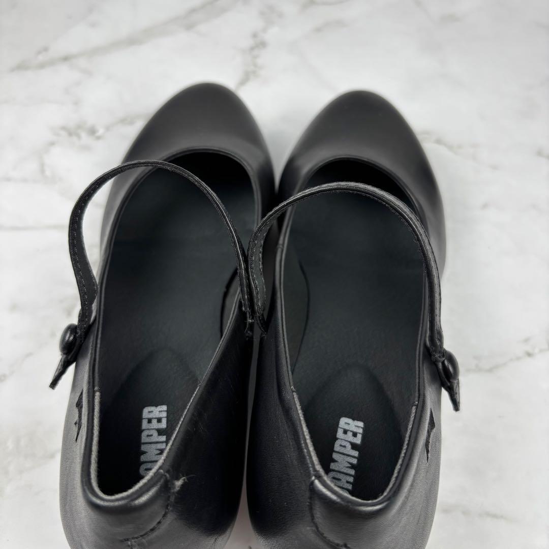 【超美品】カンペール Camper 24 黒 エレナ メリージェーン パンプス