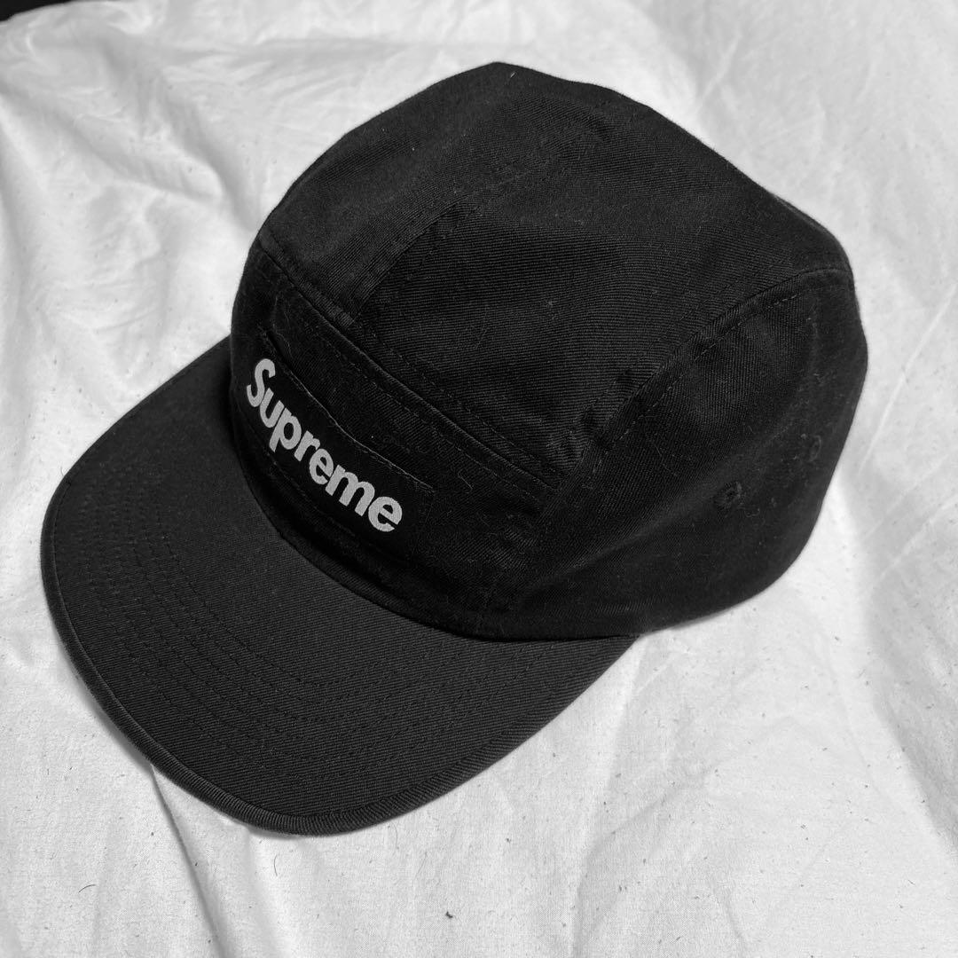 Supreme ブラック ワークキャップ - メルカリ