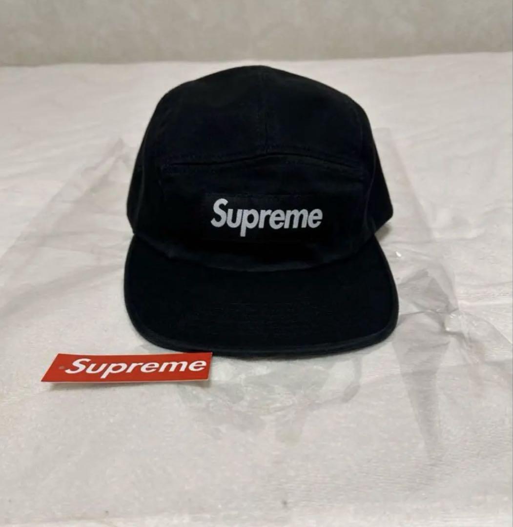 Supreme ブラック ワークキャップ - メルカリ