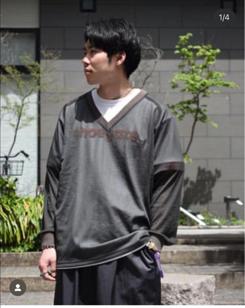 ニードルス L/S V NECK TEE-POLY TRICOT CHIFFON