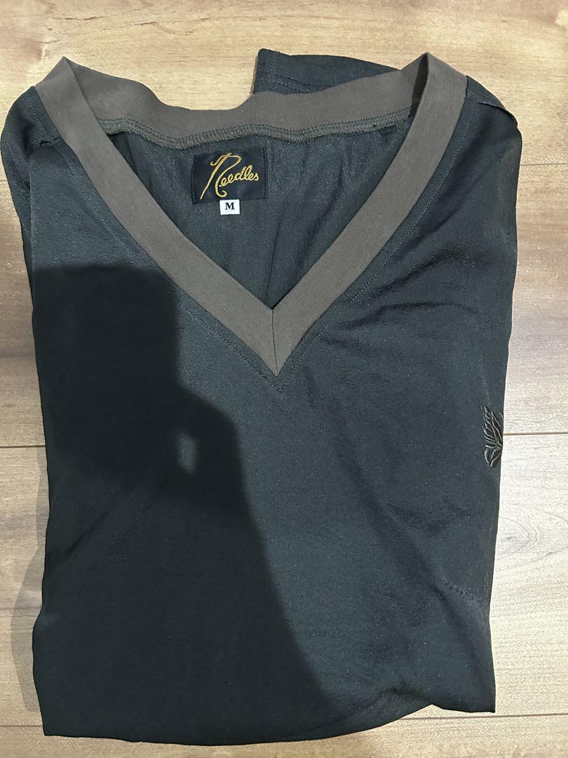 ニードルス L/S V NECK TEE-POLY TRICOT CHIFFON
