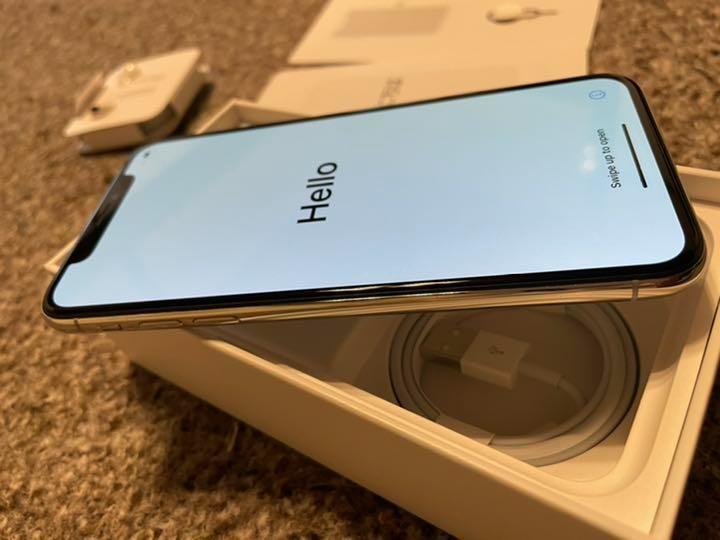 iPhoneX Silver 64GB SIMロック解除 スマートフォン・携帯電話