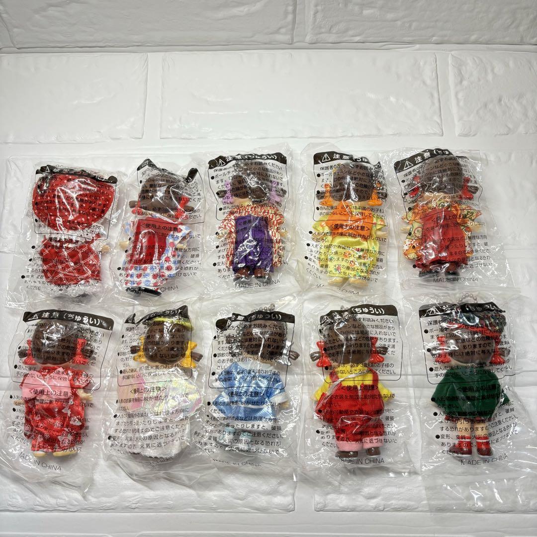 アイドルペコちゃん　キーホルダー　限定品 レトロ｜ペコちゃん キーホルダーハウス 10体｜不二家 IDOL PEKO