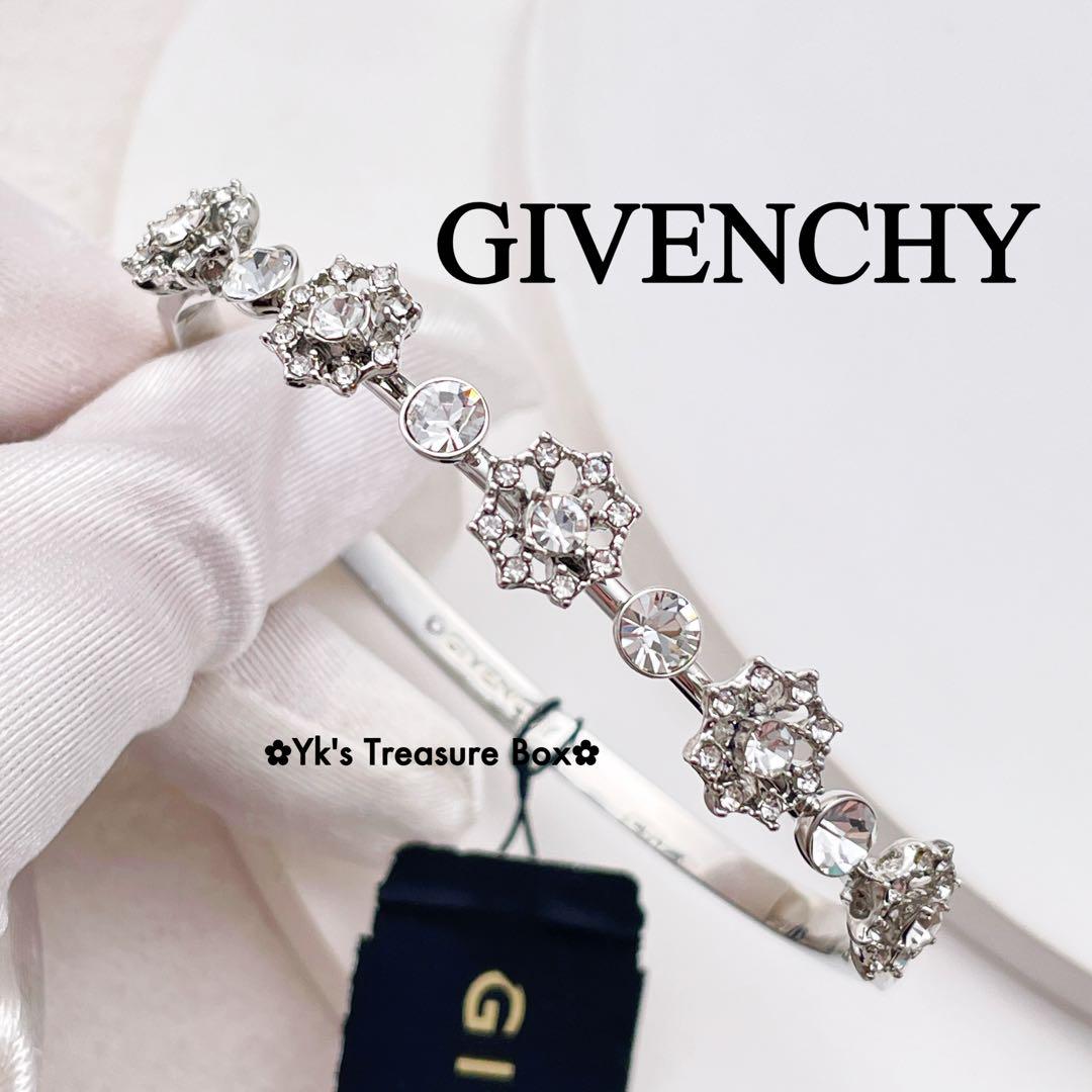 （日本未入荷）GIVENCHY シルバークリスタルブレスレット B677/GIVENCHY/シルバーxクリアパヴェ クリスタルブレスレット