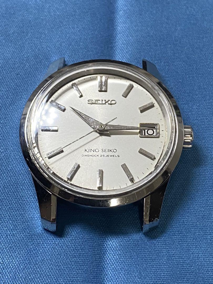 KING SEIKO 44KSデイト前期盾メダリオン 4402-8000 OH済