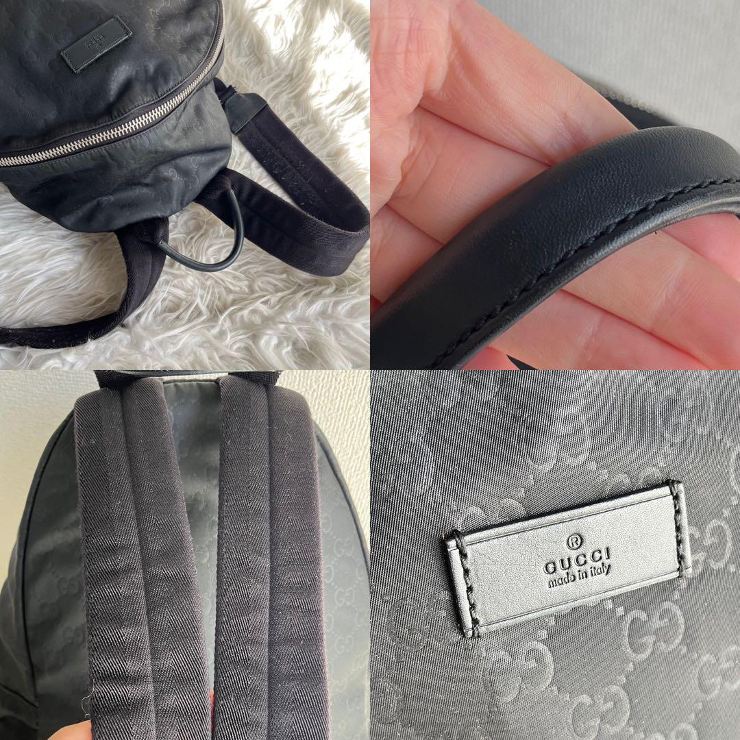 ✨️美品✨️  GUCCI  メンズ リュック ナイロン ブラック