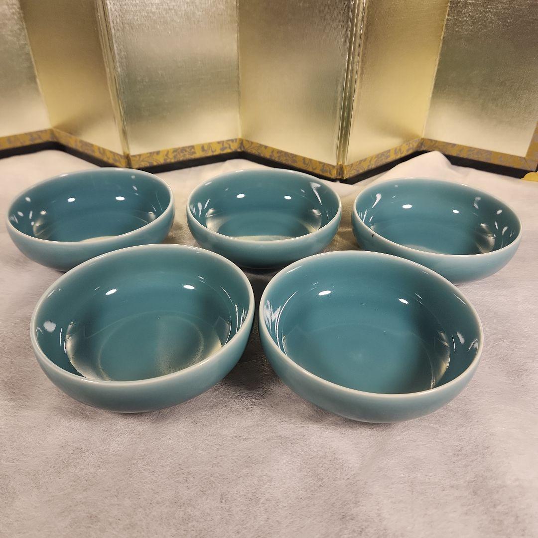 白山陶器青磁小鉢5個セット