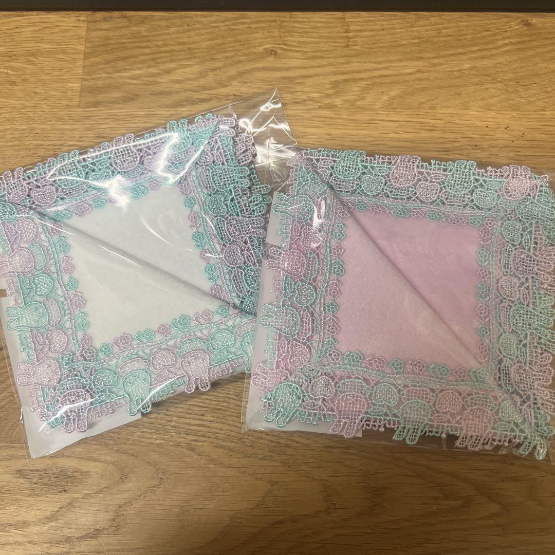 近沢レース　ミッフィー　タオルハンカチ　2枚セット