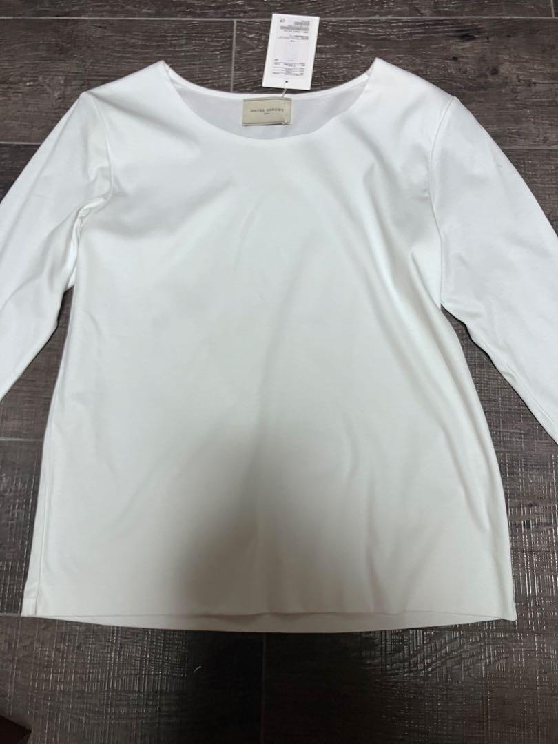 UNITED ARROWS ホワイト 長袖 Tシャツ