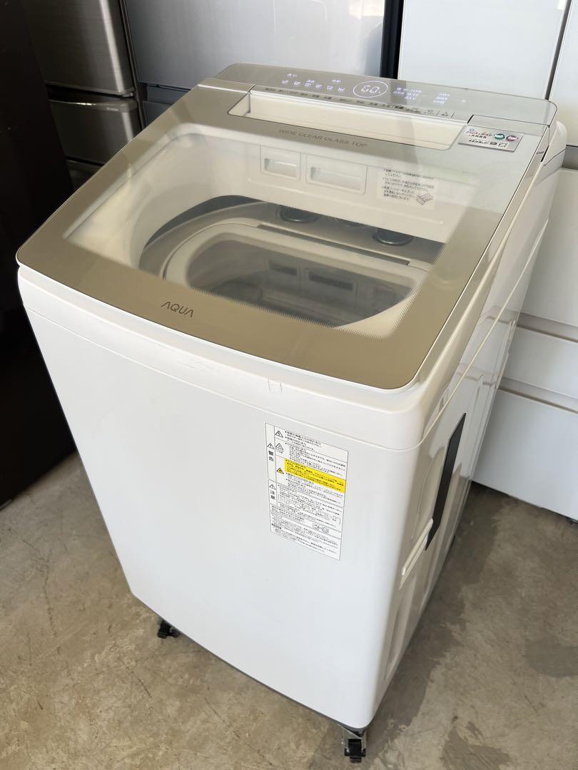 2019年 10kg 5kg AQUA 洗濯乾燥機 AQW-GTW100H