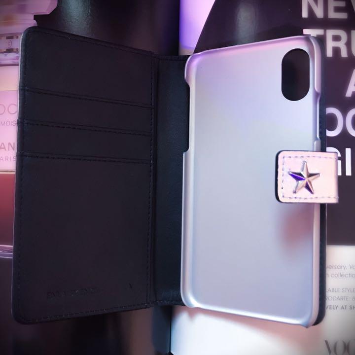 ENLA✧シャイニーシルバースタースタッズ iPhoneSE2ケース KsTc9-m87088580376 手帳型本革 超激安好評