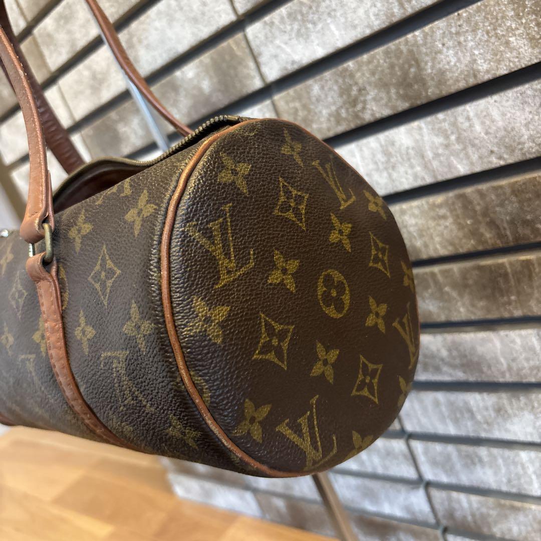 モノグラム パピヨン30 ゴールド金具 M51385 ヌメ革 LOUIS