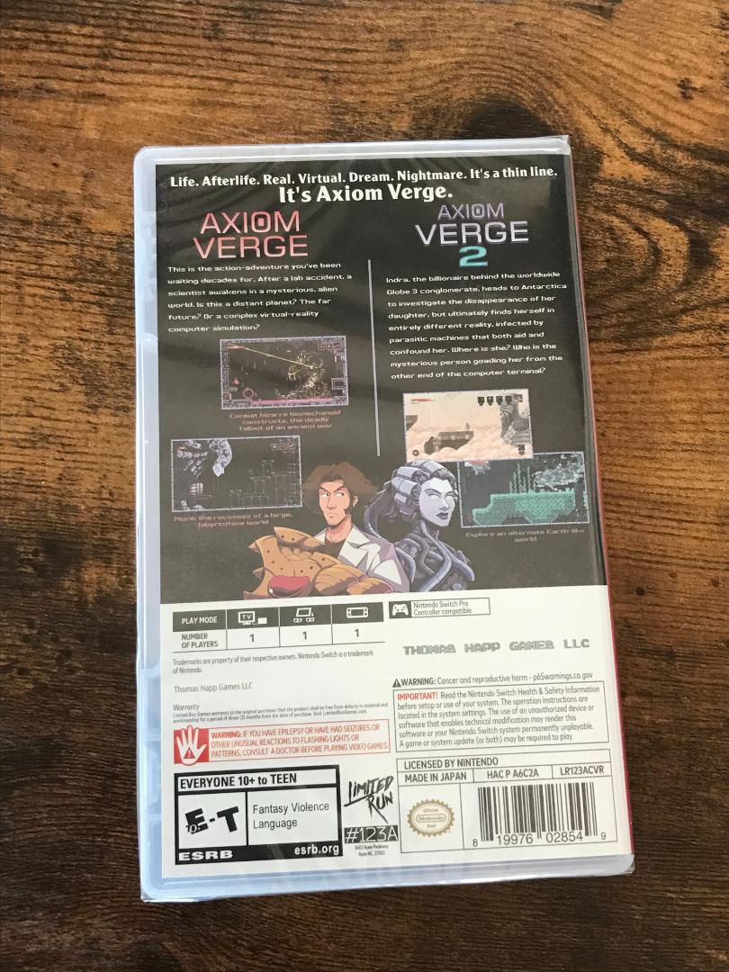 新品未開封 Axiom Verge 1&2 ニンテンドースイッチ - メルカリ