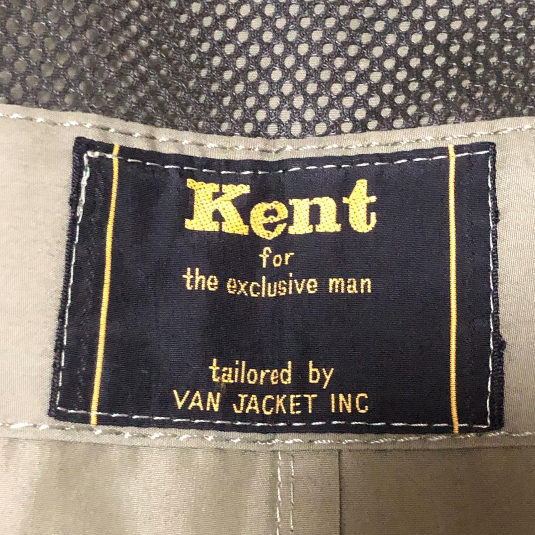ケント ステンカラーコート VAN JACKET製 オリーブグリーン L相当☆
