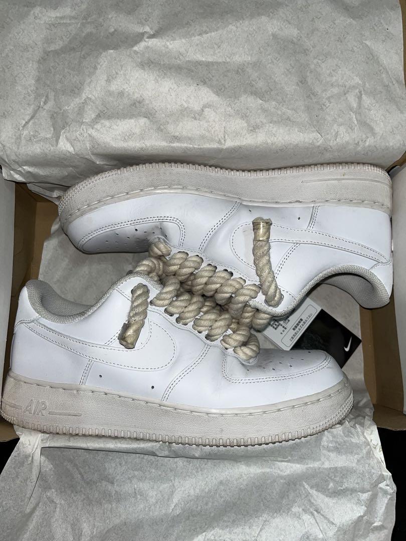 NIKE AIR FORCE 1 WHITE ROPE CUSTOM