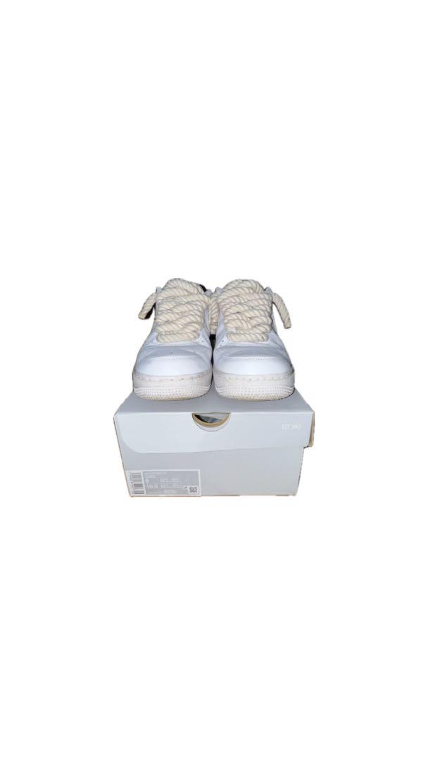NIKE AIR FORCE 1 WHITE ROPE CUSTOM