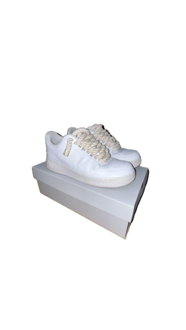 NIKE AIR FORCE 1 WHITE ROPE CUSTOM