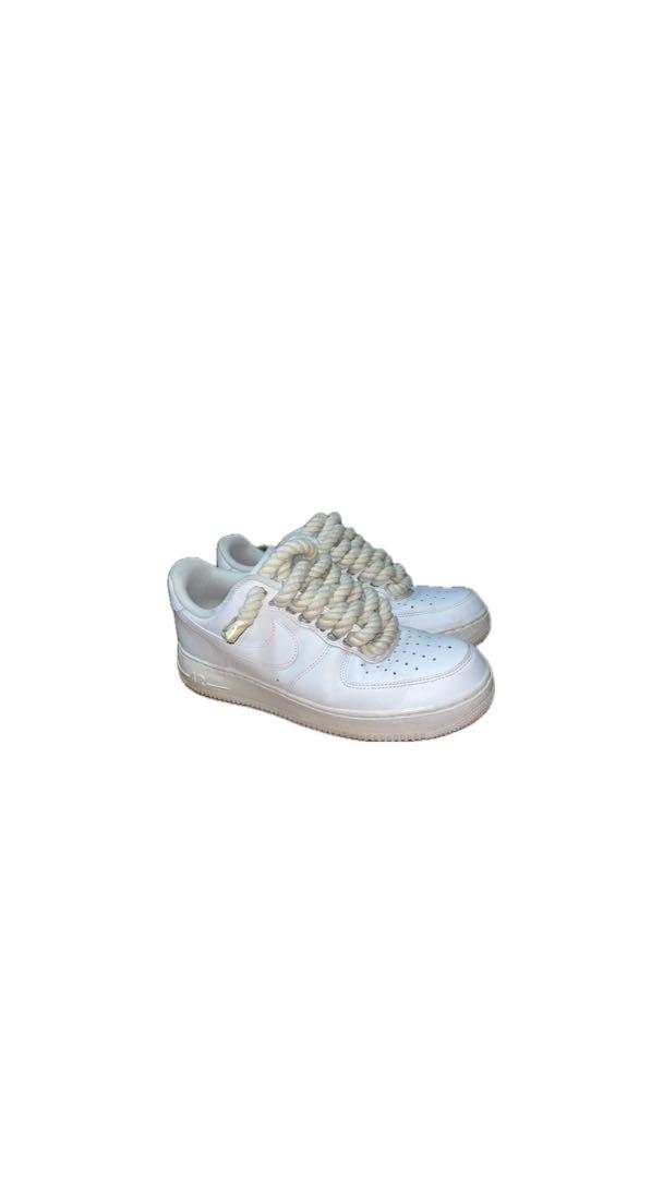 NIKE AIR FORCE 1 WHITE ROPE CUSTOM