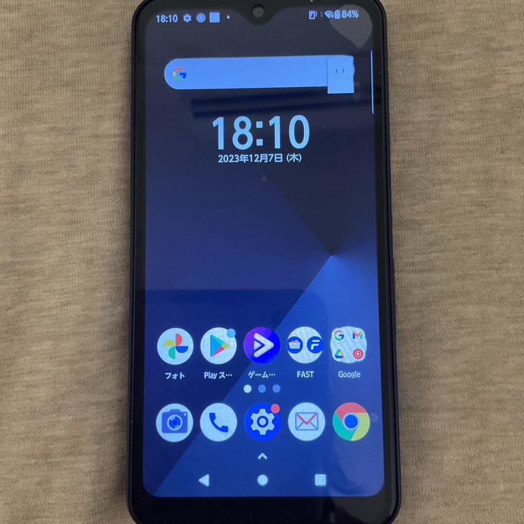 美品ａｒｒｏｗｓwe F-51B ネイビー　SIMロック解除docomo