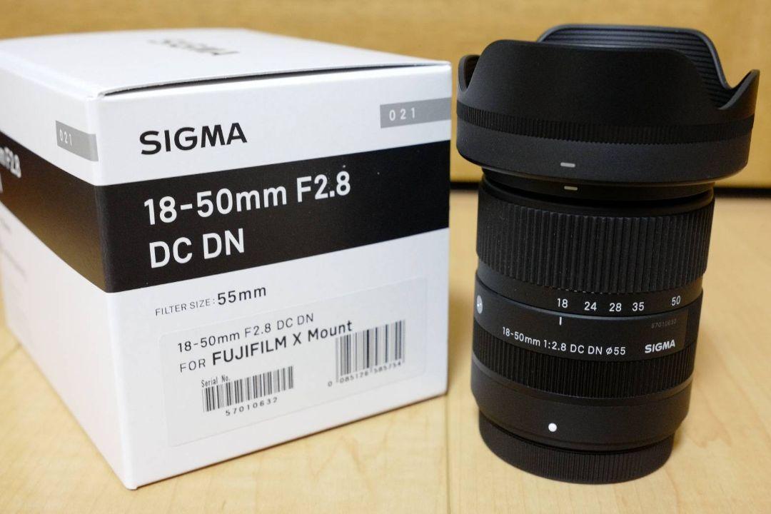 美品】 18-50mm シグマ SIGMA F2.8 富士フイルムXマウント DN DC