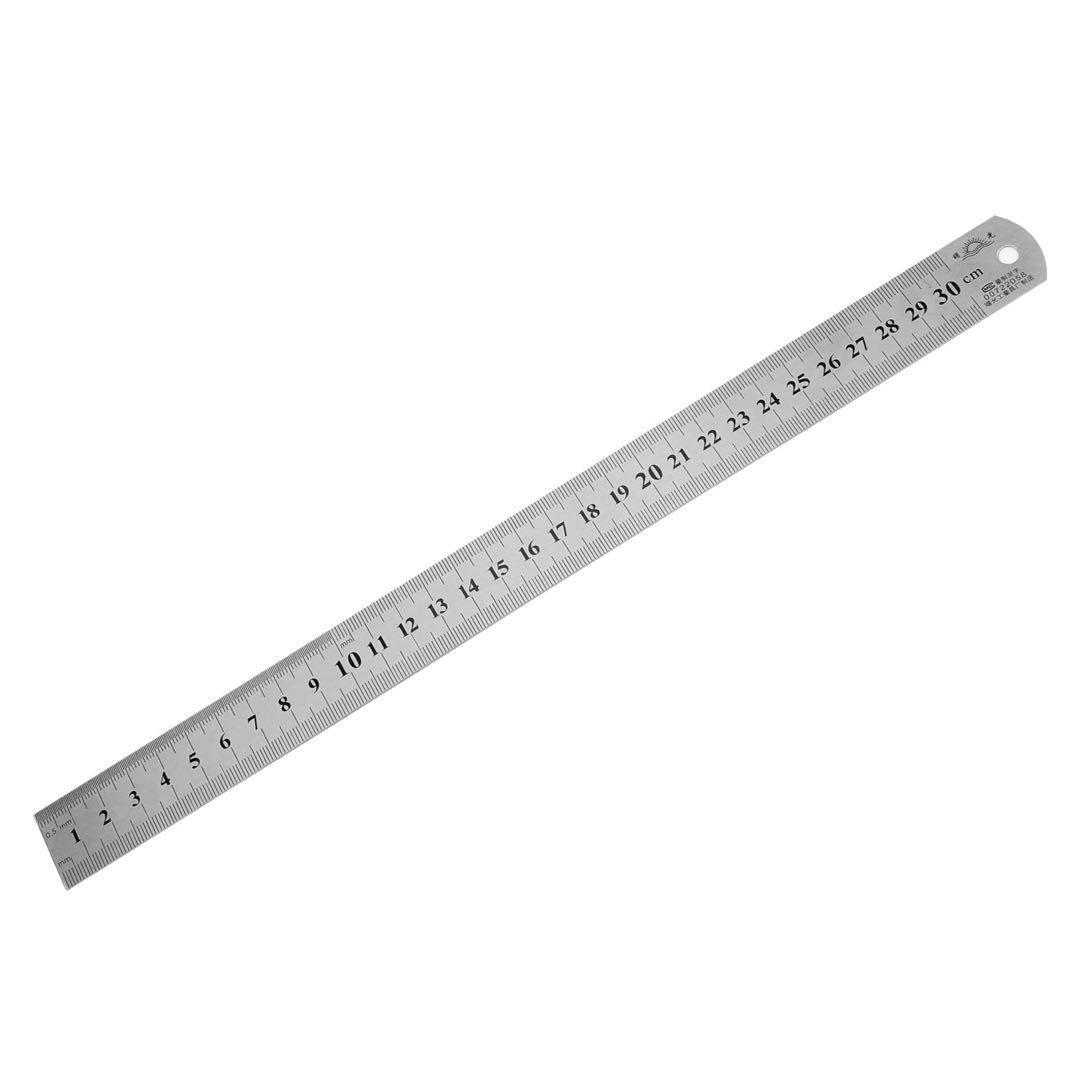 ステンレス鋼定規 直定規 図面用の定規ツール ステンレス 30cm 幅2.6mm