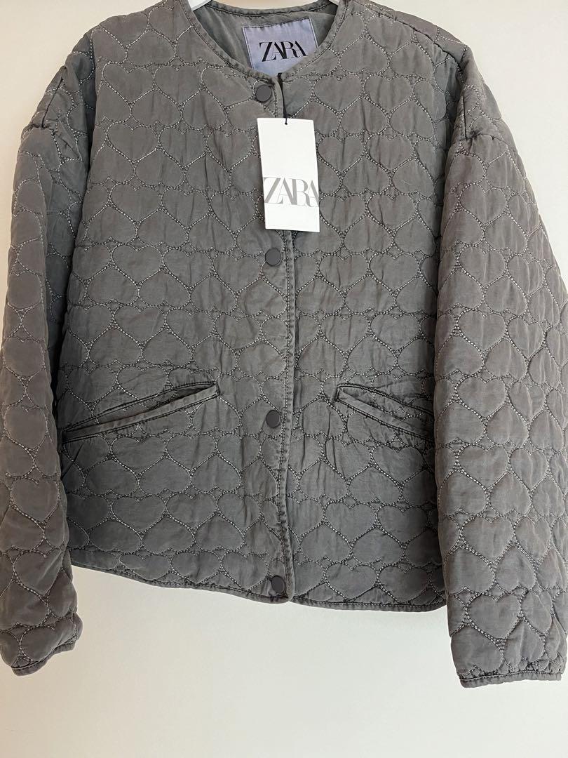ZARA ハートキルティング パフジャケット ジャケット・アウター
