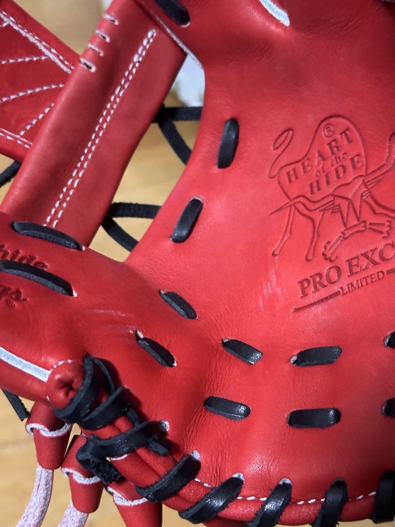 Rawlings PRO EXCEL 軟式グローブ 赤