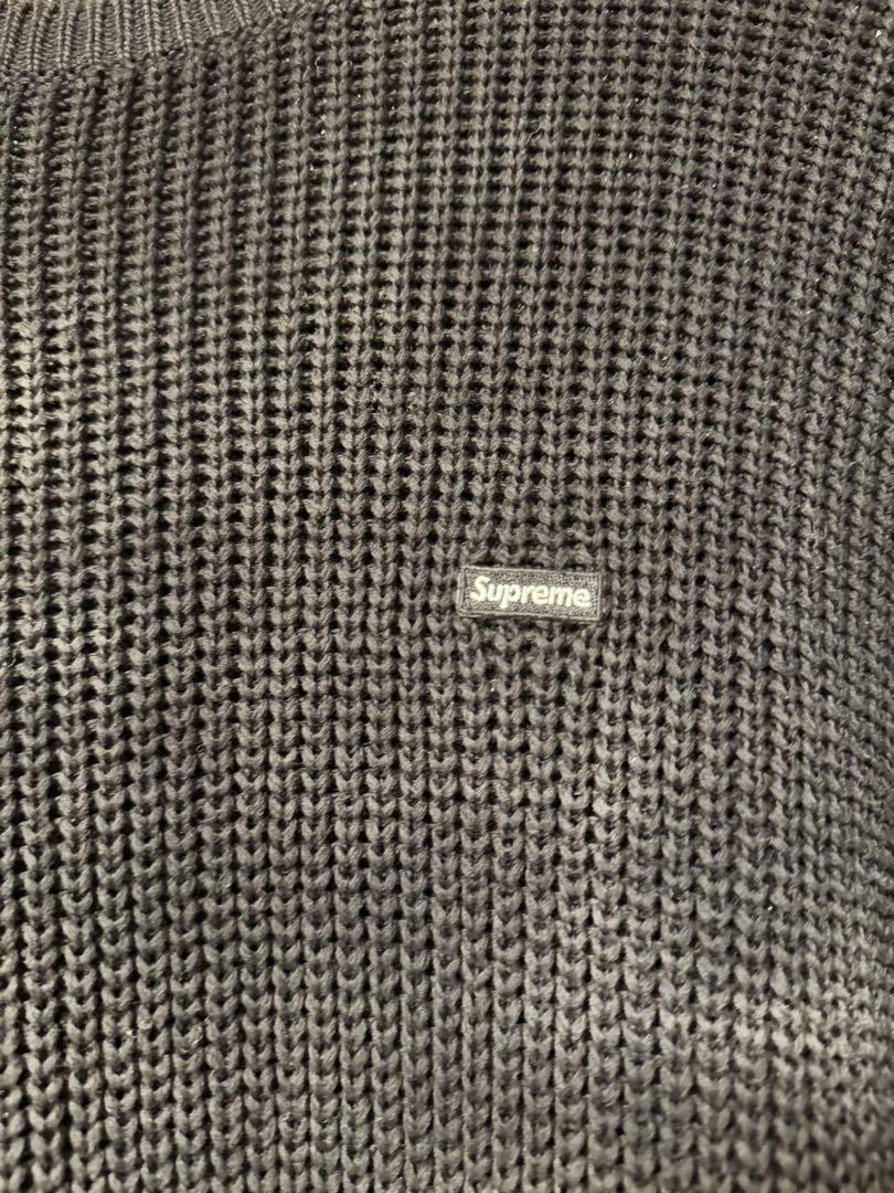 Supreme 黒 sweater small box logo