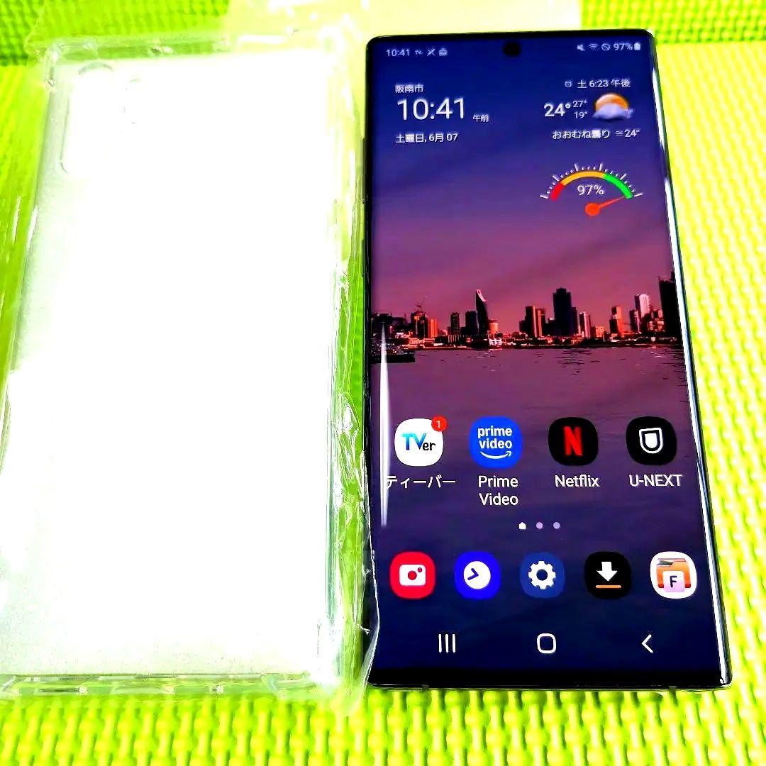 (超美品Sランク) Galaxy note10+ ケース付バッテリー新品