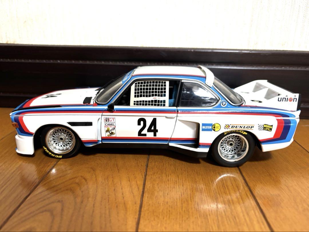 絶盤品 BMW 3.5CSLレースカー ミニカー ナンバー24 1/18 - メルカリ