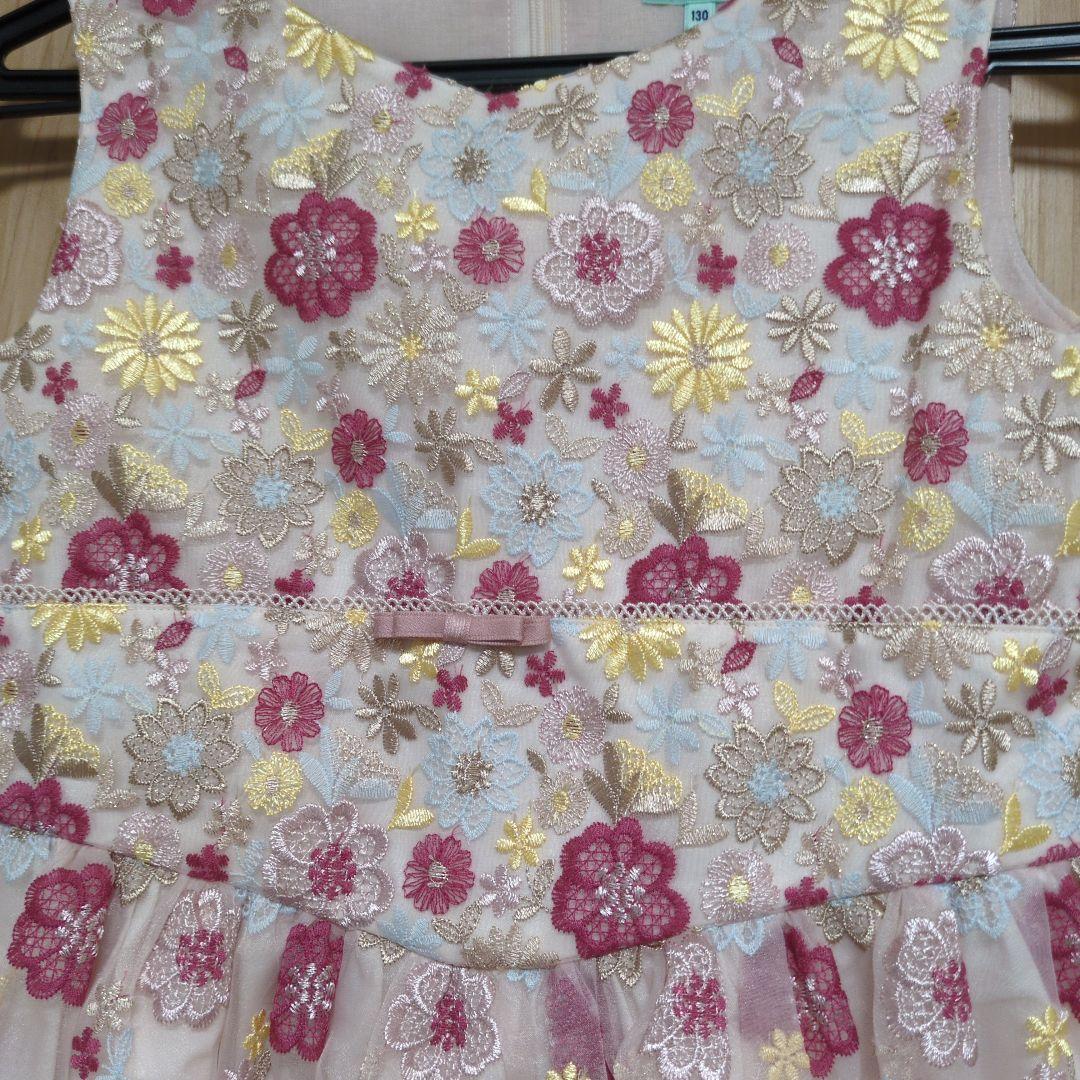 TOCCA 花柄刺繍 ノースリーブワンピース 130