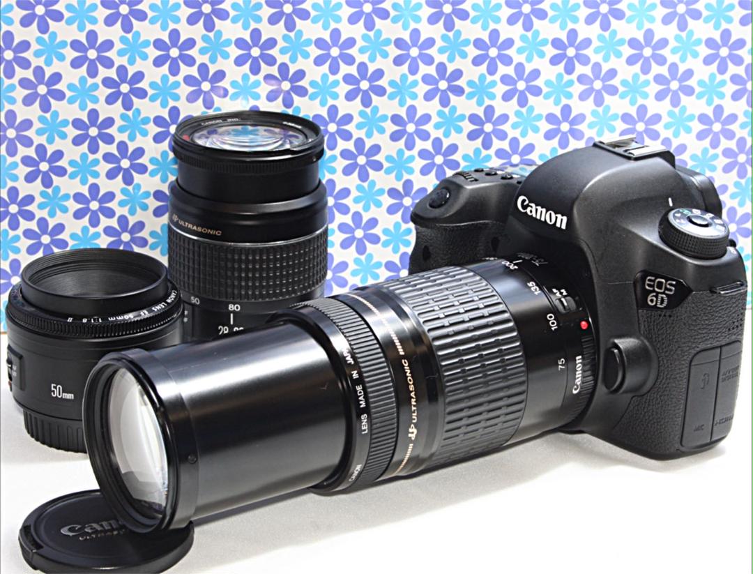 極美品 red heart Canon EOS 6D トリプルレンズセット red heart 標準 極美品 red heart Canon EOS 6D トリプルレンズセット red heart 標準