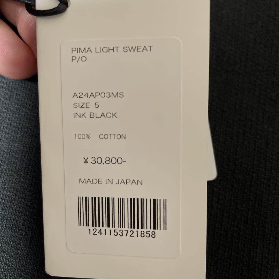 AURALEE 24aw INK BLACKトレーナー 新品タグ付き
