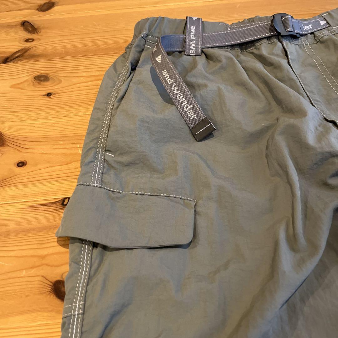 andwander(アンドワンダー)Ny taffeta hiker pants