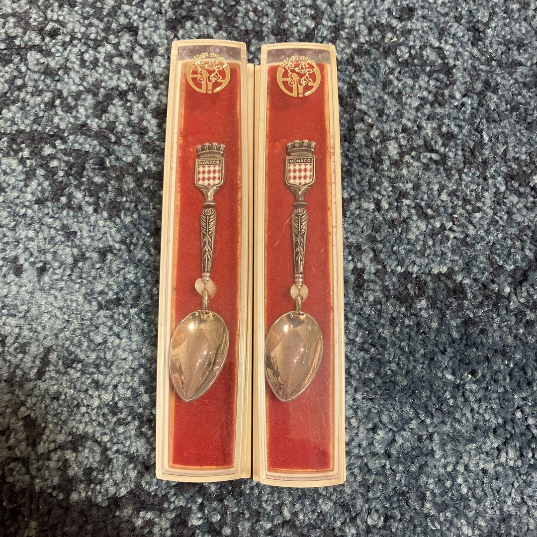Monaco装飾的なスプーン 2本セット