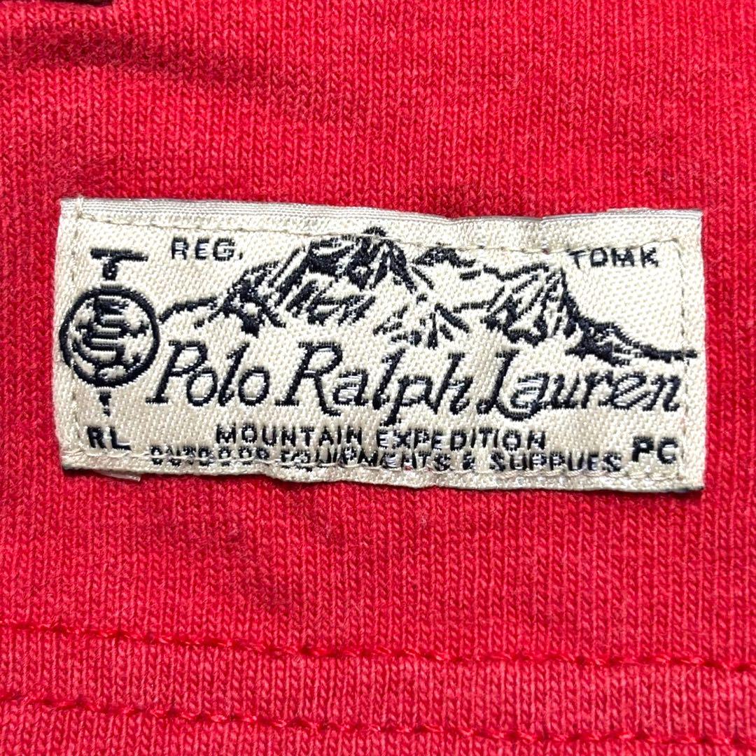 【極美品】Polo Ralph Lauren パッチ刺繍 ポロシャツ レッド