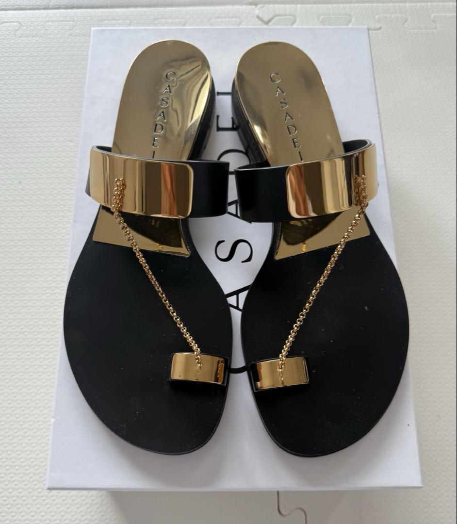 【ほぼ未使用】DeuxiemeClasse CASADEI チェーンサンダル38